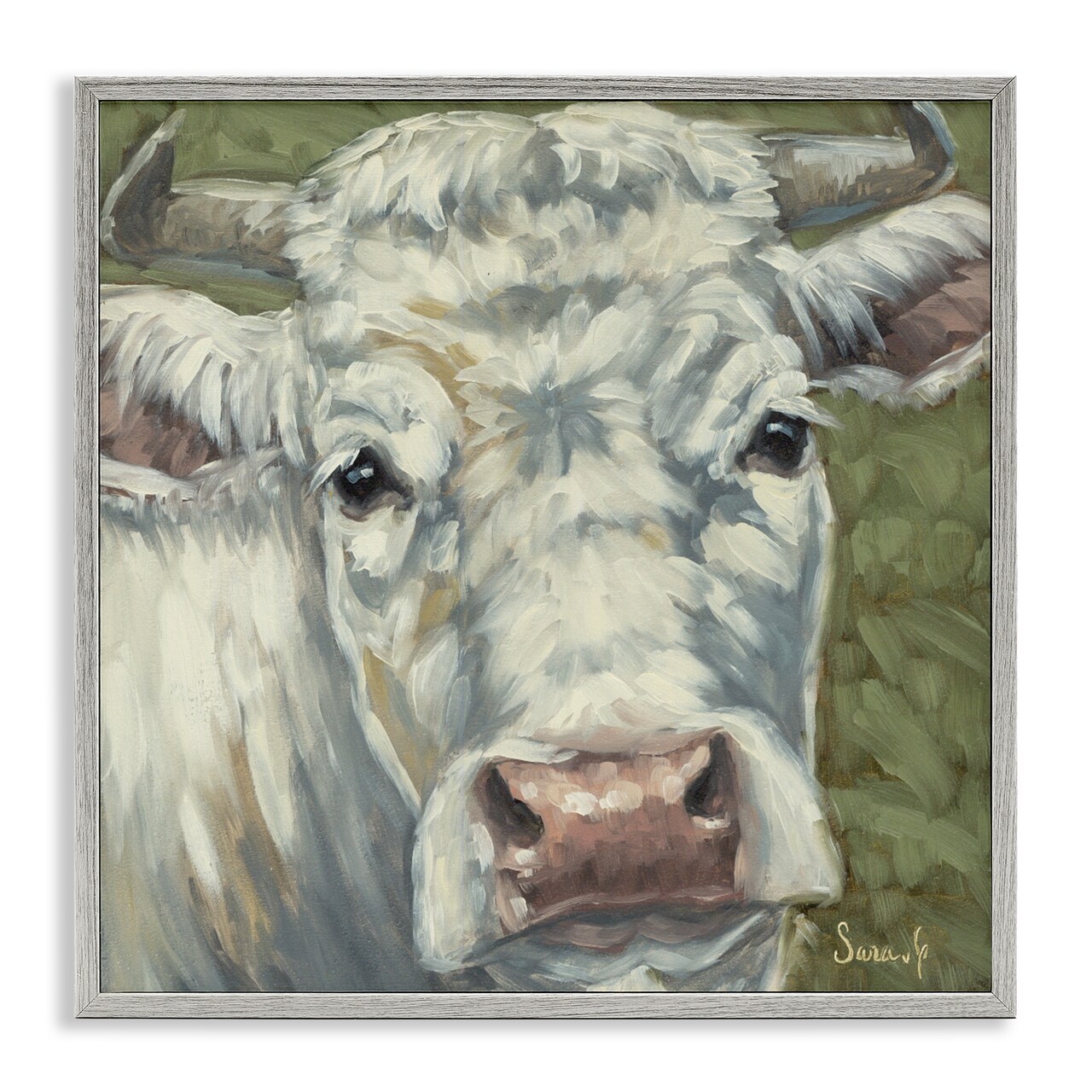 Stupell Industries Pearl Of The Pasture Framed Giclee, design by Sara G. Designs